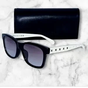 CHANEL | Accessories | Chanel Black White Sunglasses  display picture 2